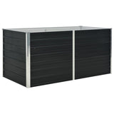 Vidaxl plantenbak verhoogd 160x80x77 cm gegalvaniseerd staal antraciet