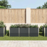 Vidaxl plantenbak verhoogd 240x80x77 cm gegalvaniseerd staal antraciet
