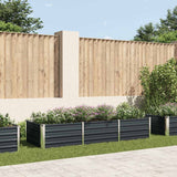 Vidaxl plantenbak verhoogd 240x80x45 cm gegalvaniseerd staal antraciet