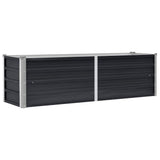Vidaxl plantenbak verhoogd 160x40x45 cm gegalvaniseerd staal antraciet