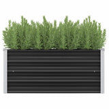 Vidaxl plantenbak verhoogd 100x40x45 cm gegalvaniseerd staal antraciet