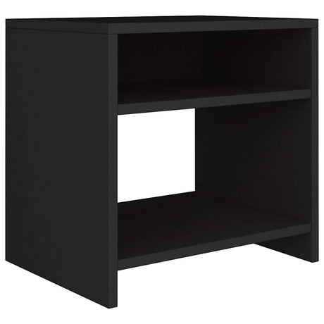 Vidaxl nachtkastje 40x30x40 cm bewerkt hout zwart