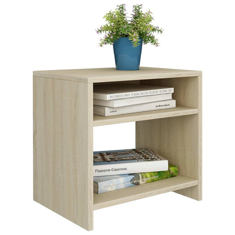 Vidaxl nachtkastjes 2 st 40x30x40 cm bewerkt hout sonoma eikenkleurig