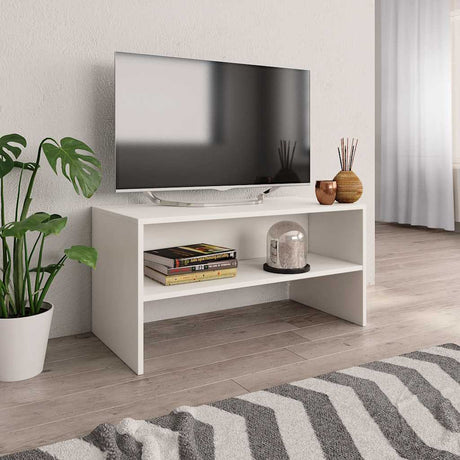 Vidaxl tv-meubel 80x40x40 cm bewerkt hout wit