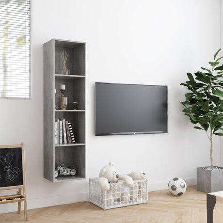 Vidaxl boekenkast tv-meubel 143x30x36 cm betongrijs