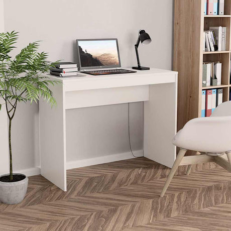 Vidaxl bureau 90x40x72 cm bewerkt hout wit