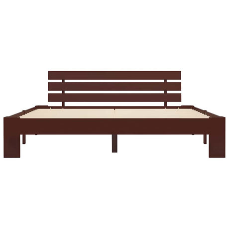 Vidaxl bedframe massief grenenhout donkerbruin 180x200 cm