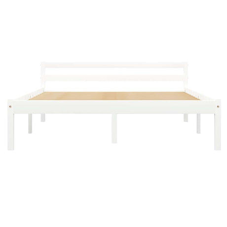 Vidaxl bedframe massief grenenhout wit 140x200 cm