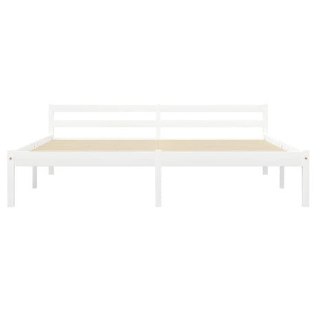 Vidaxl bedframe massief grenenhout wit 160x200 cm