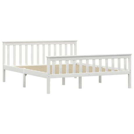 Vidaxl bedframe massief grenenhout wit 160x200 cm