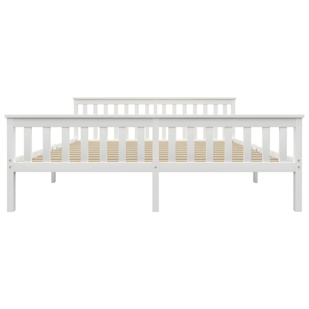 Vidaxl bedframe massief grenenhout wit 180x200 cm