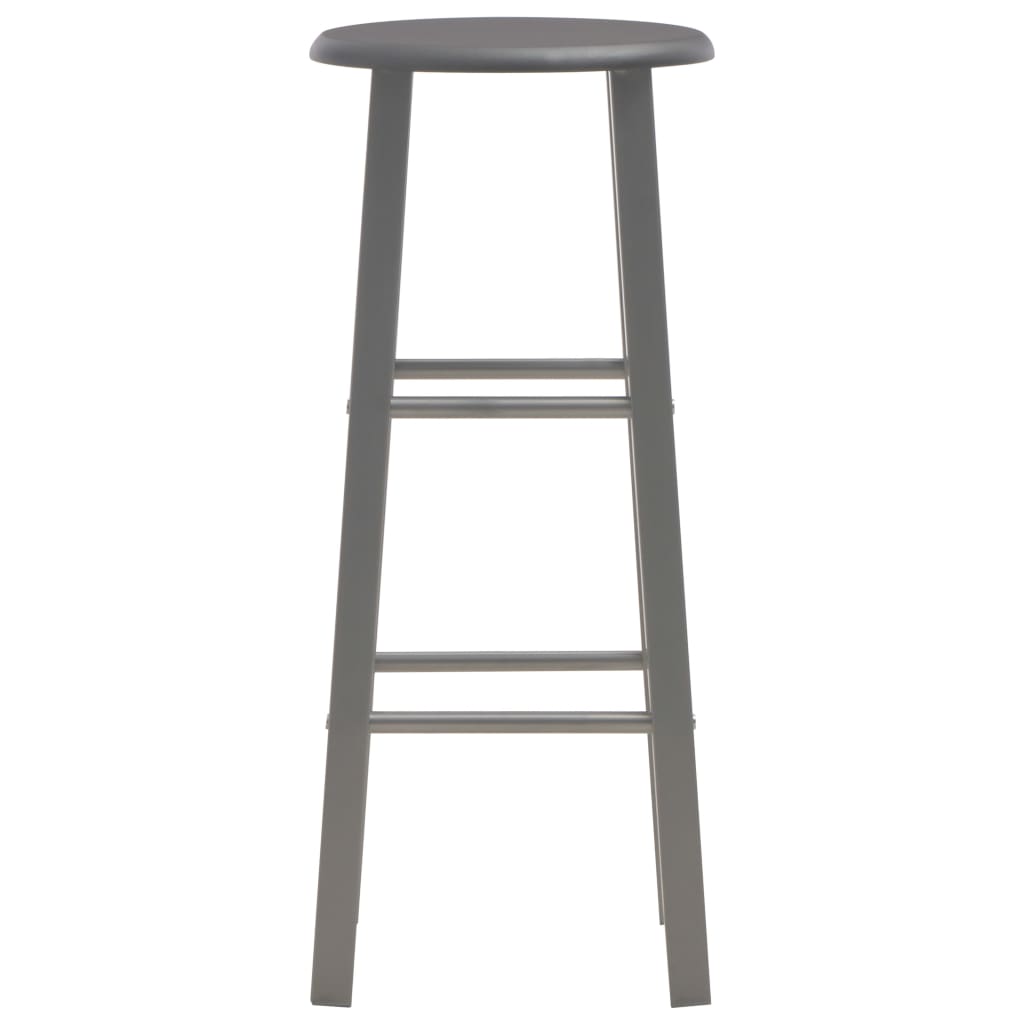 Vidaxl barkrukken 2 st mdf antraciet