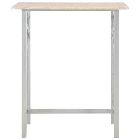 Vidaxl 3-delige barset hout en staal