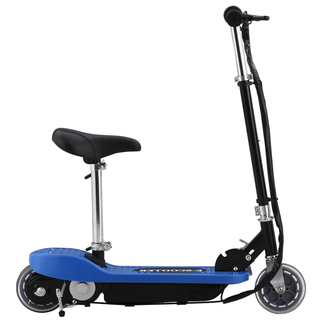 Vidaxl step elektrisch met zitje 120 w blauw