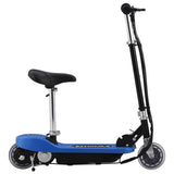 Vidaxl step elektrisch met zitje 120 w blauw