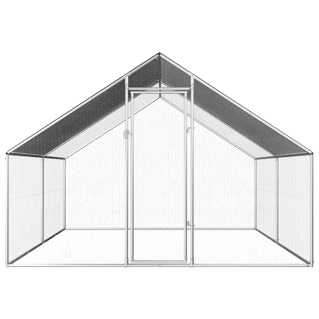 VidaXL Kippenhok 2,75x4x1,92 m gegalvaniseerd staal