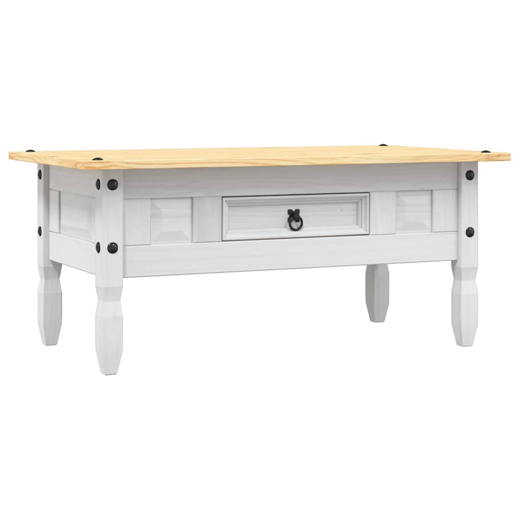 Vidaxl salontafel 100x55x44 cm mexicaans grenenhout corona-stijl wit