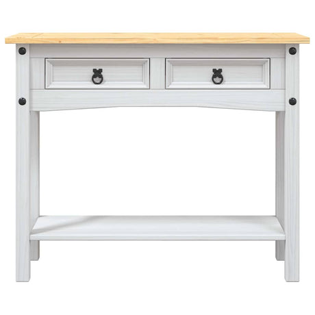 Vidaxl wandtafel mexicaans grenenhout corona-stijl 90x34,5x73 cm wit