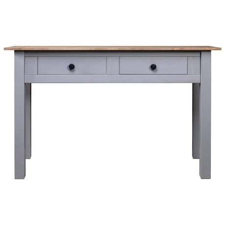 Vidaxl wandtafel panama range 110x40x72 cm massief grenenhout grijs