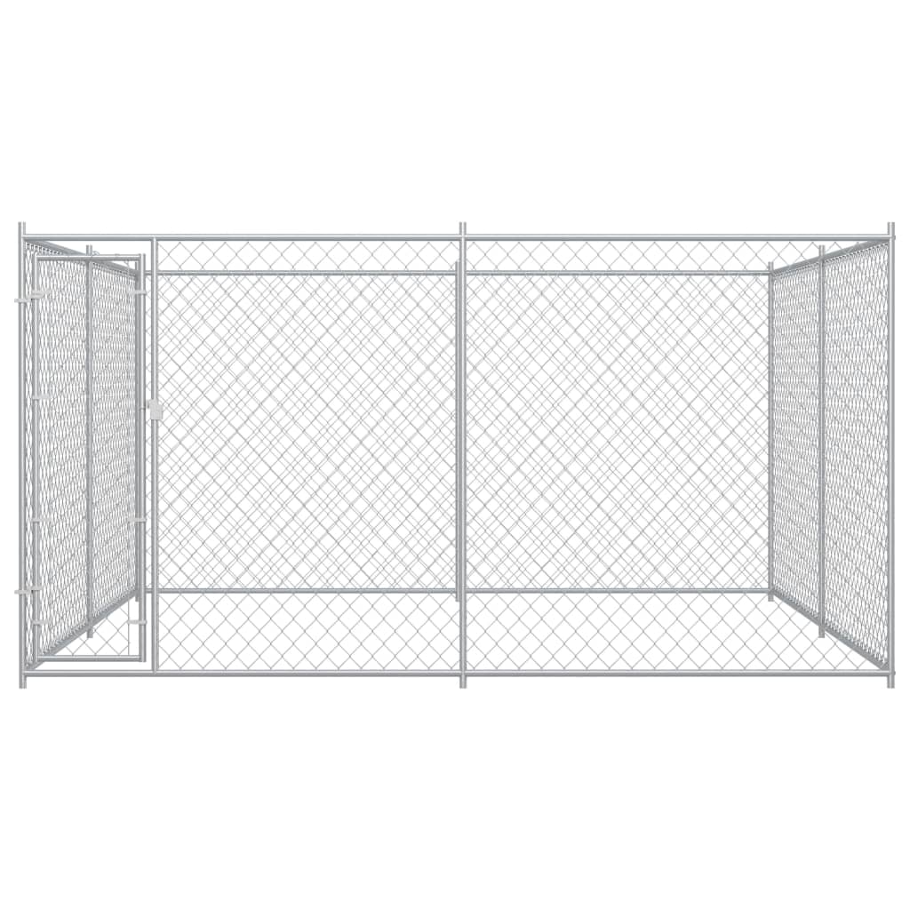 VidaXL Hondenkennel voor buiten 383x383x185 cm