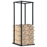 Vidaxl haardhoutrek met basis 37x37x113 cm staal zwart