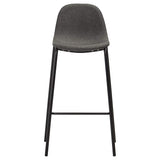 Vidaxl barstoelen 4 st stof donkergrijs