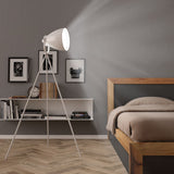 VidaXL Vloerlamp E27 metaal wit