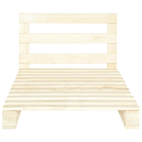 Vidaxl bedframe pallet massief grenenhout 90x200 cm