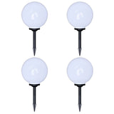 Vidaxl tuinpadlampen 4 st met grondpin led 30 cm