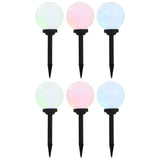 Vidaxl solarlampen 6 st led rond 20 cm rgb