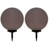 Vidaxl solarlampen 2 st led rond 50 cm rgb