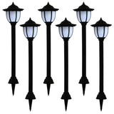 Vidaxl solarlampen 6 st led zwart
