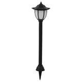 Vidaxl solarlampen 6 st led zwart