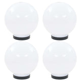 Vidaxl led-bollampen 4 st rond 20 cm pmma