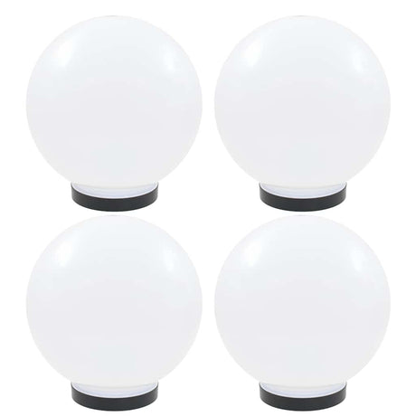 Vidaxl led-bollampen 4 st rond 25 cm pmma
