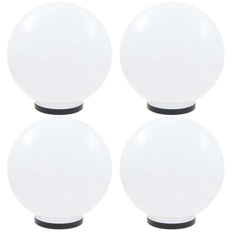 Vidaxl led-bollampen 4 st rond 40 cm pmma