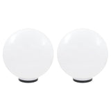 Vidaxl led-bollampen 2 st rond 50 cm pmma