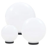 Vidaxl 6-delige led-bollampenset rond 20 30 40 cm pmma
