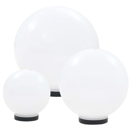 Vidaxl 6-delige led-bollampenset rond 20 30 40 cm pmma