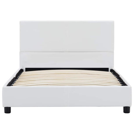 Vidaxl bedframe kunstleer wit 90x200 cm