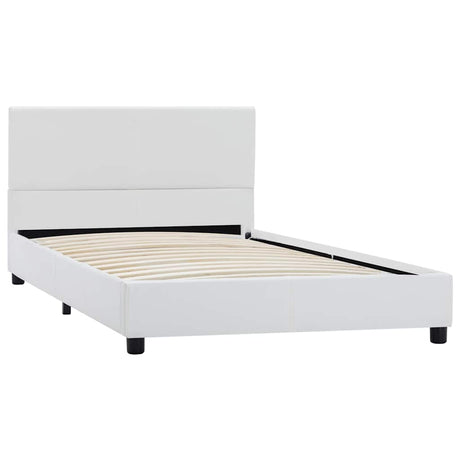 Vidaxl bedframe kunstleer wit 100x200 cm