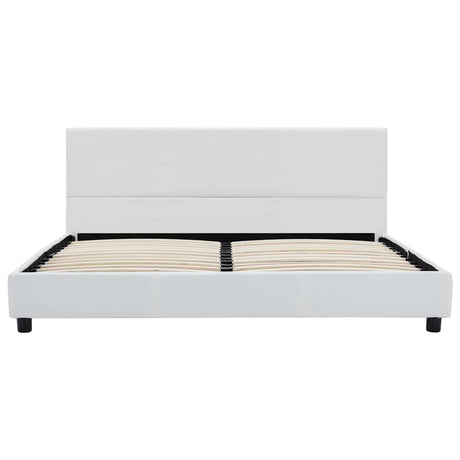Vidaxl bedframe kunstleer wit 120x200 cm