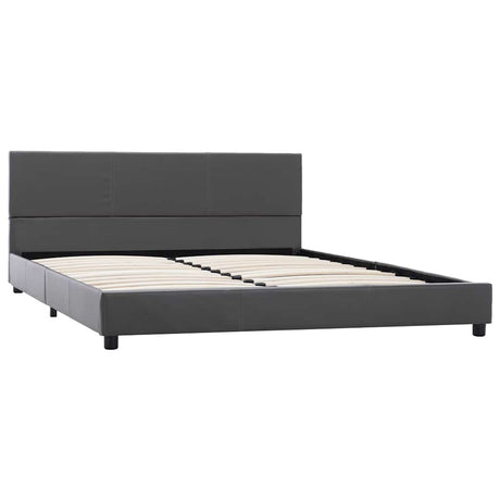 Vidaxl bedframe kunstleer grijs 140x200 cm