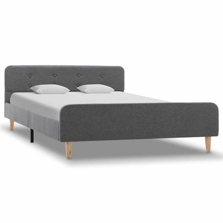 Vidaxl bedframe stof lichtgrijs 120x200 cm