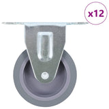 Vidaxl 12 st wielen vast 75 mm