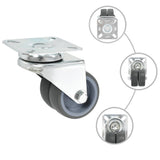 Vidaxl 16 st zwenkwielen dubbel 50 mm