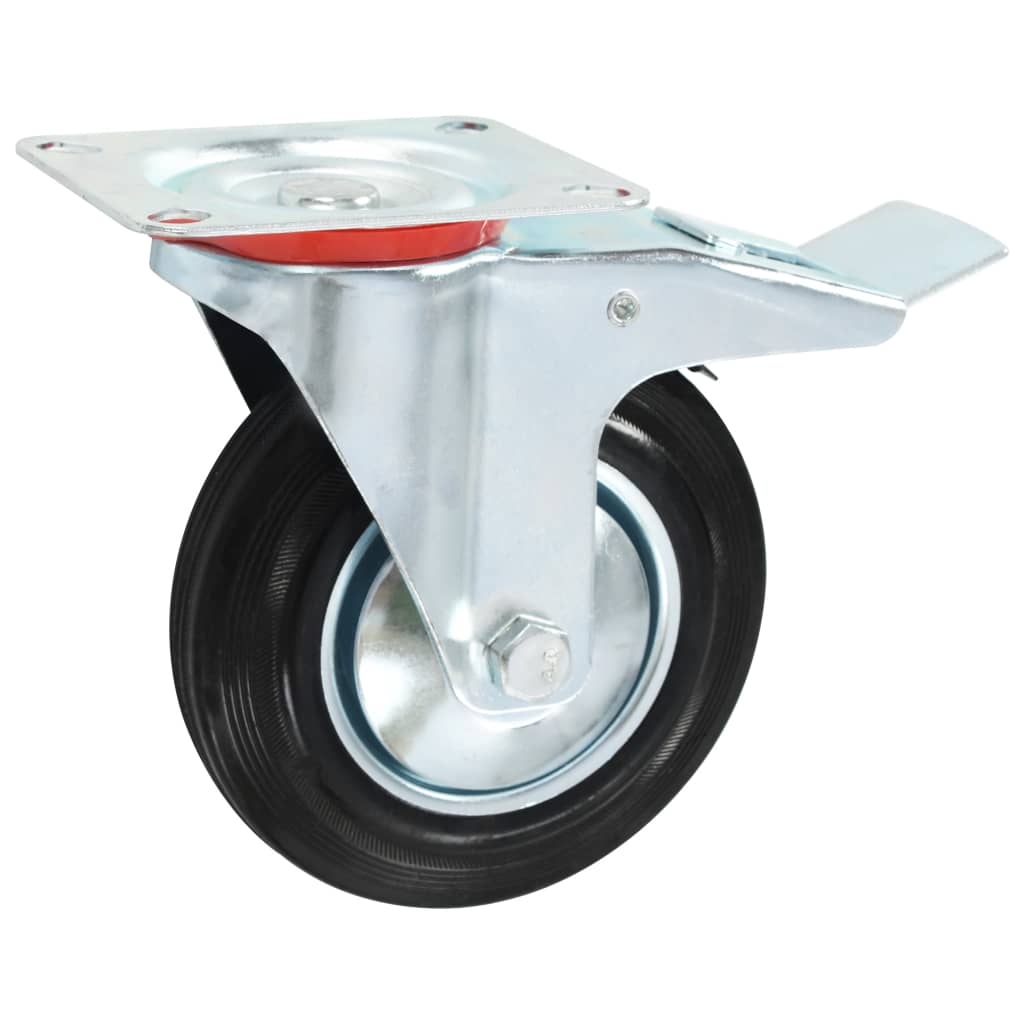 Vidaxl 8 st zwenkwielen 160 mm