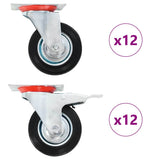 Vidaxl 24 st zwenkwielen 100 mm