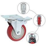 Vidaxl zwenkwielen 12 st 100 mm
