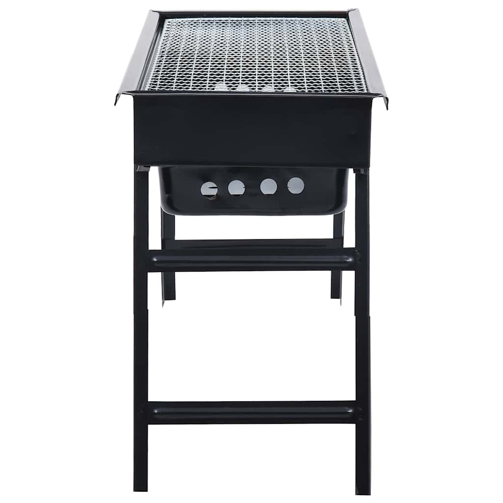 Vidaxl campingbarbecue draagbaar 60x22,5x33 cm roestvrij staal